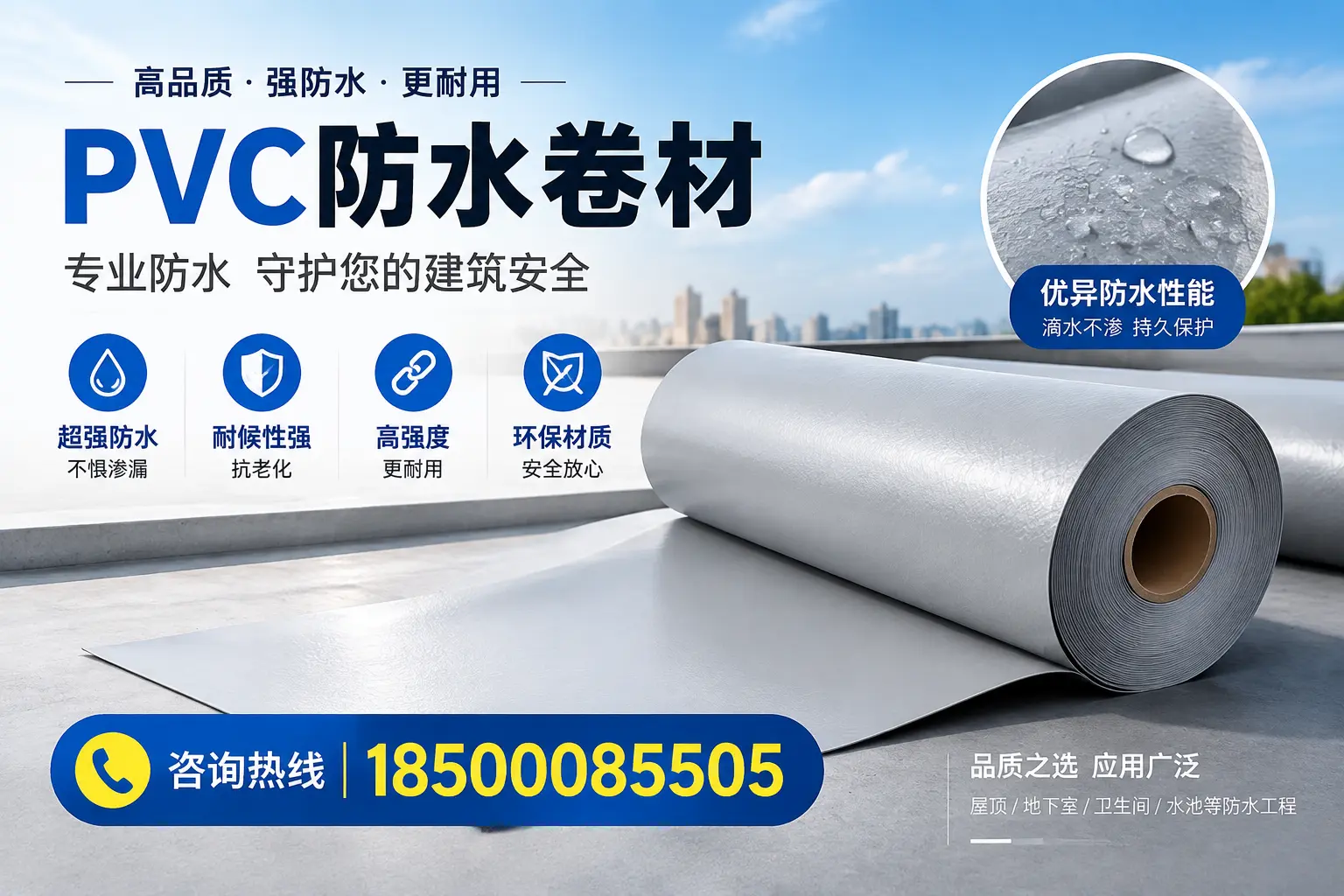 菏泽地区pvc防水卷材的市场现状与发展趋势