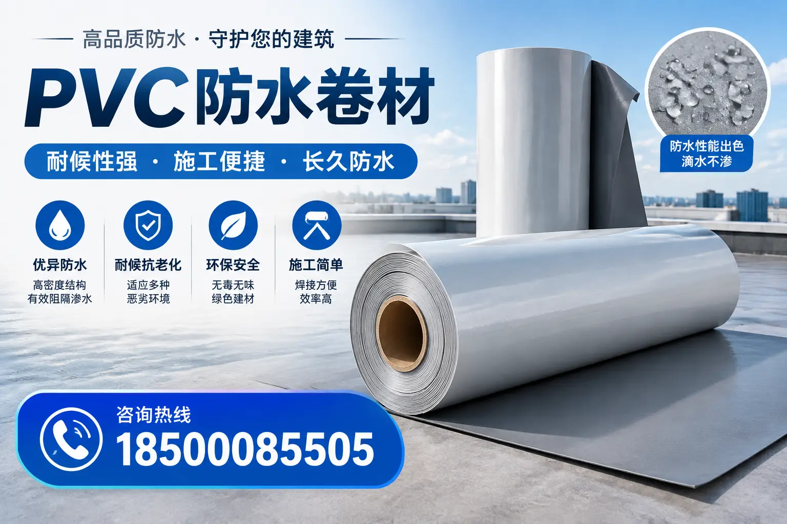 pvc防水卷材在菏泽的行业应用前景分析